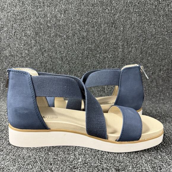 LifeStride Women's Giselle Blue Navy Cream Strappy Sandal Size 8 - Picture 4 of 11